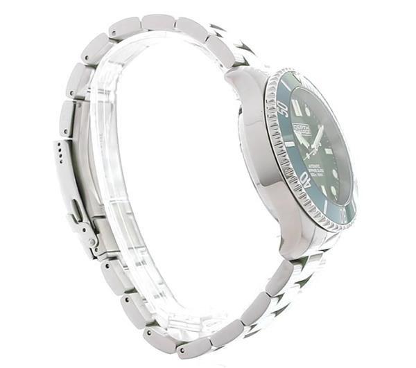 Depth Charge Stainless Steel Green Dial Dive Watch