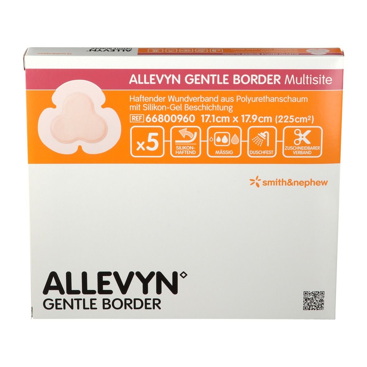 ALLEVYN® Gentle Border Multisite 17,1 x 17,9 cm