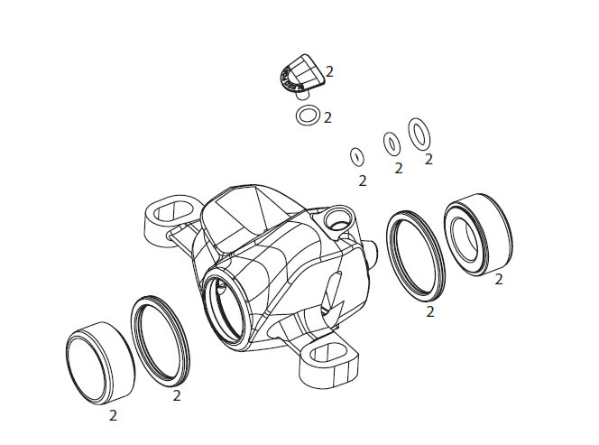 Sram Level Ultimate / TLM Kaliber Stempel Kit