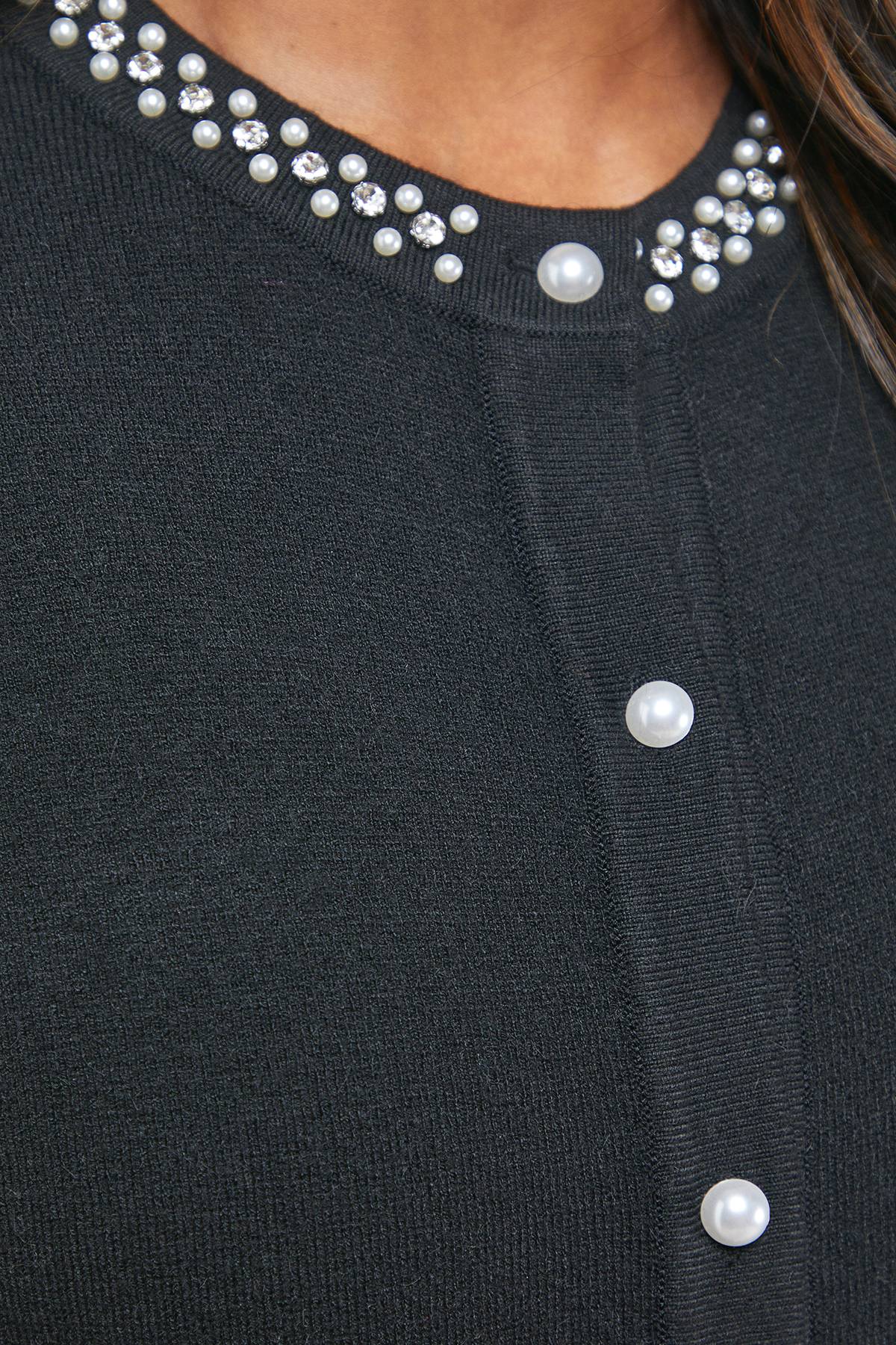 Oasis Cardigan à Détails Nacrés