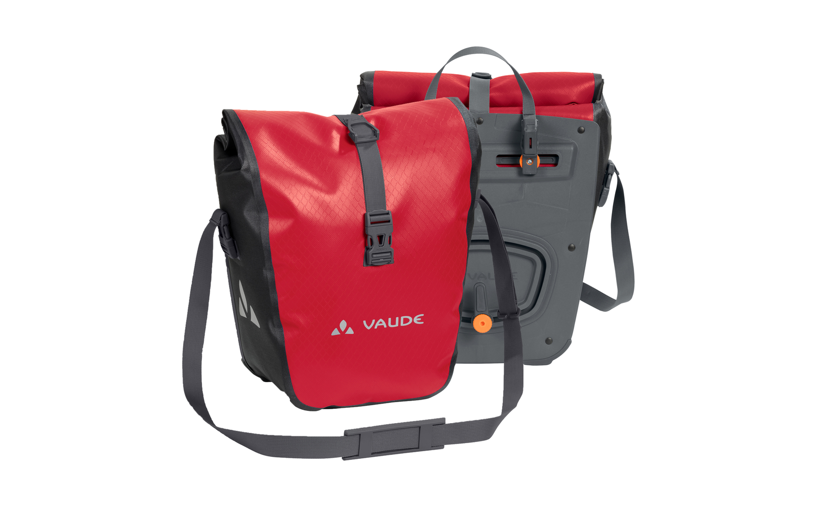 Vaude Aqua Front Fahrradtaschenset 2 Stück 28 Liter rot