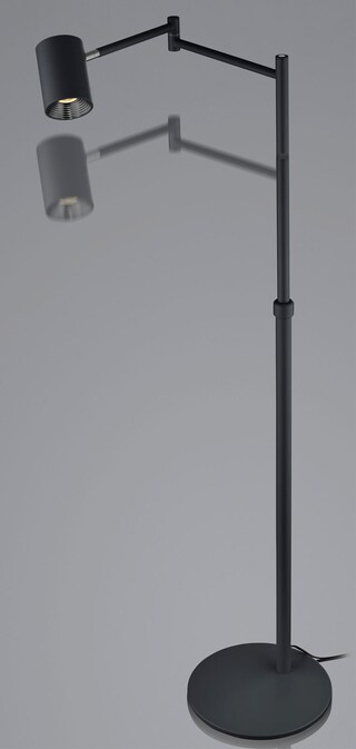 HELL LED Stehlampe PEPE 133 cm schwarz