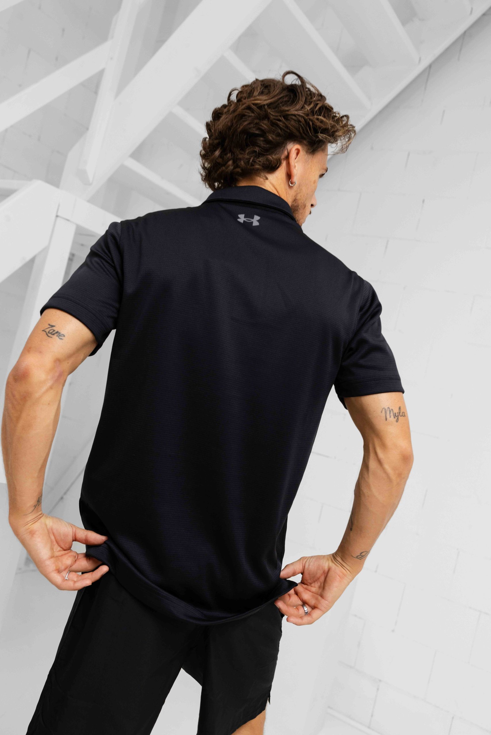 Under Armour Tech Polo Heren Zwart