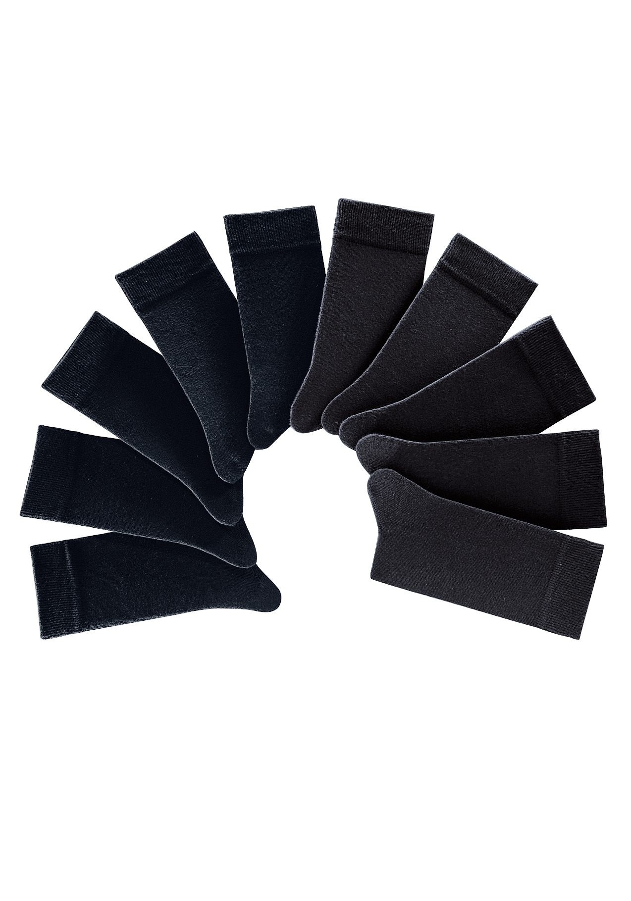 H.I.S Freizeitsocken Packung, 10 Stk. tlg. mit weichen Rippbündchen