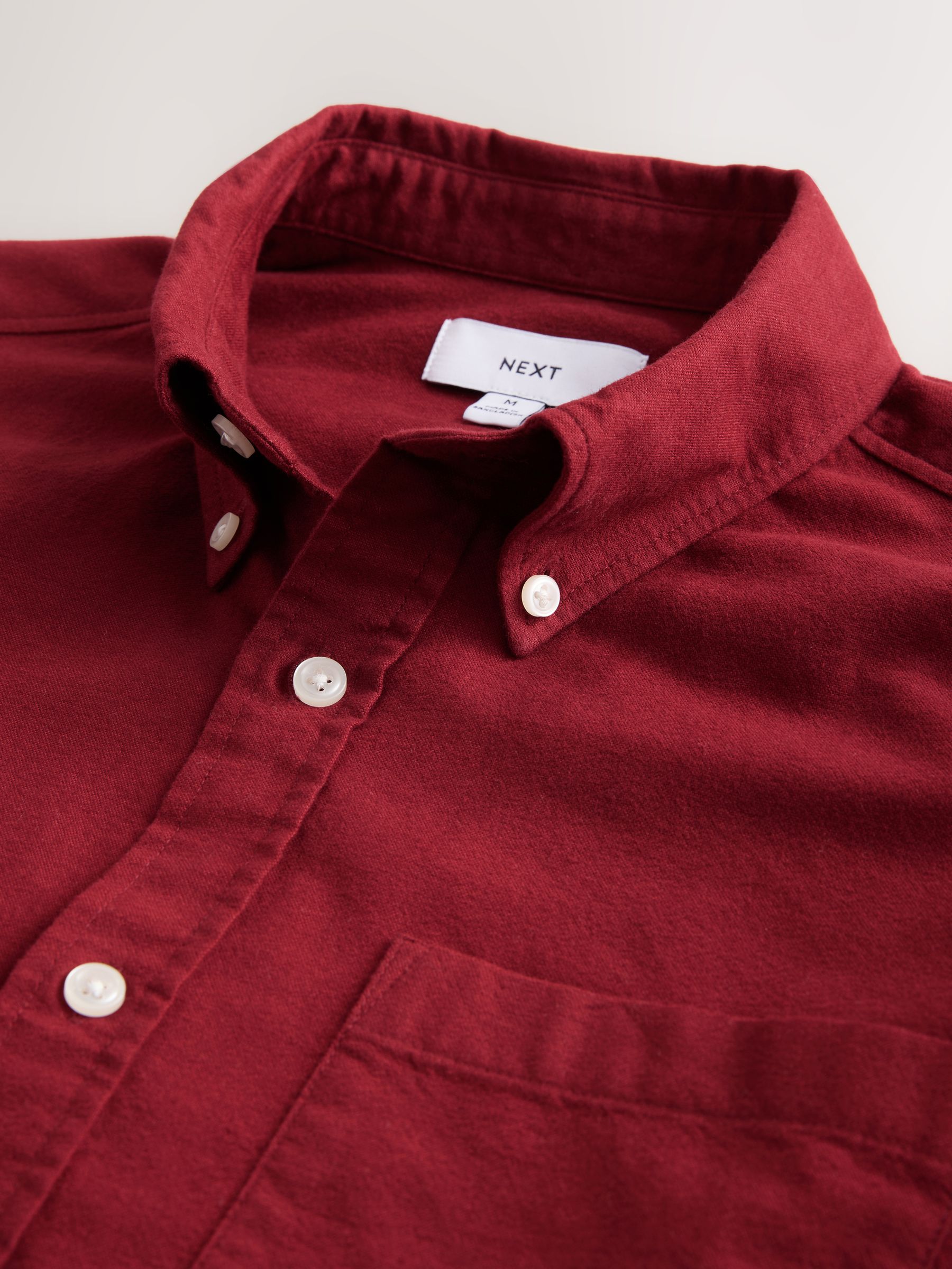 Rood - Soft Touch Oxford Long Sleeve Shirt