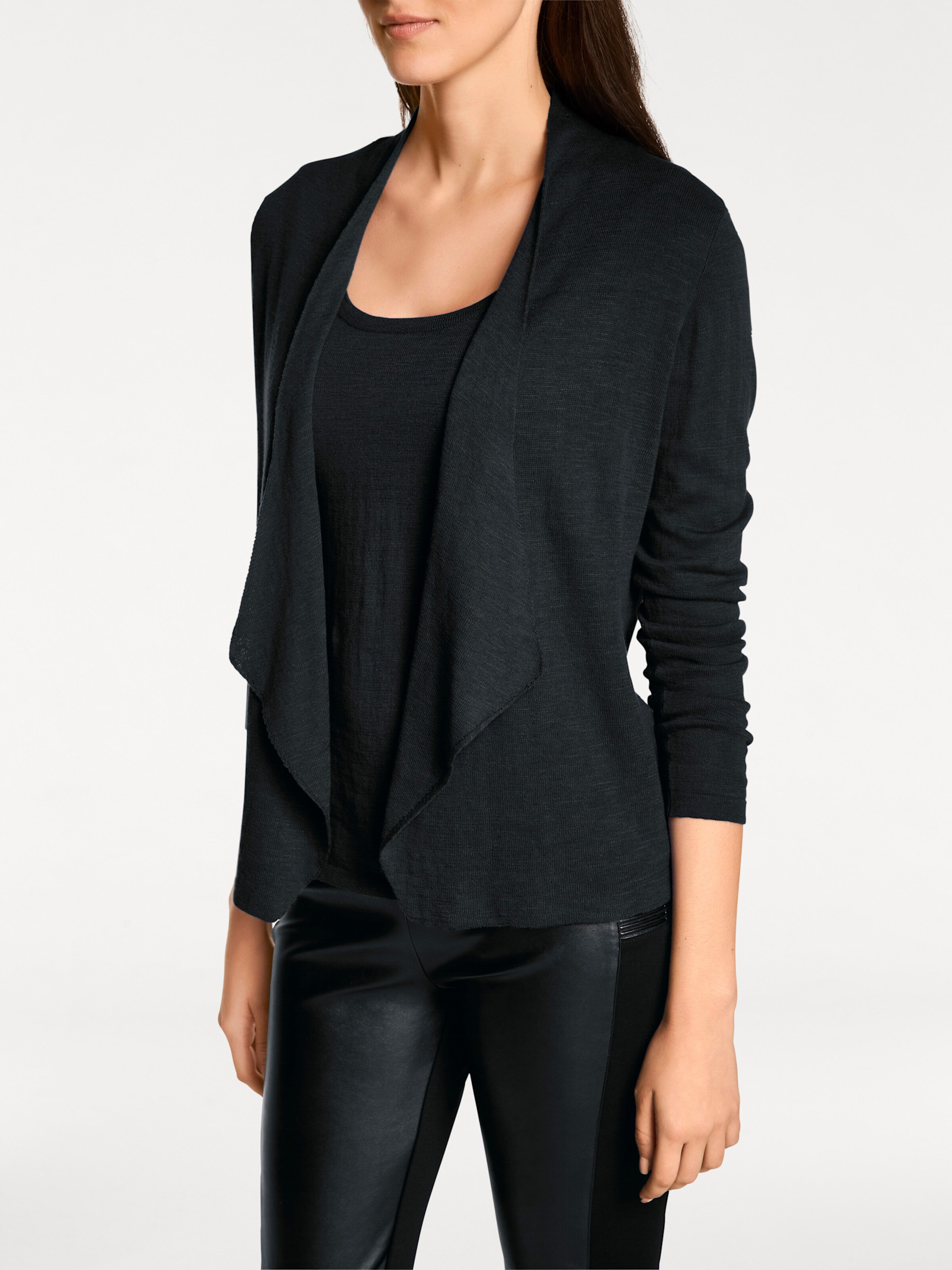 heine Strick-Twinset in schwarz