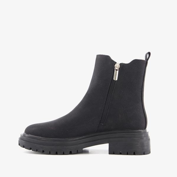 Blue Box lage dames chelsea boots zwart