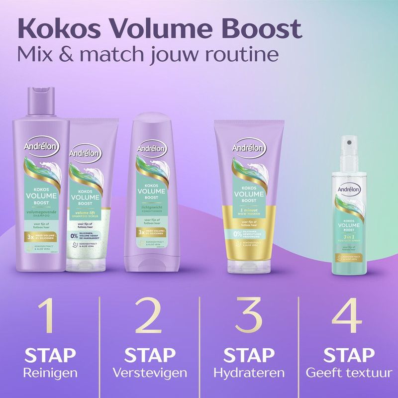 Andrelon - Kokos Volume Boost - Shampoo - 250ml