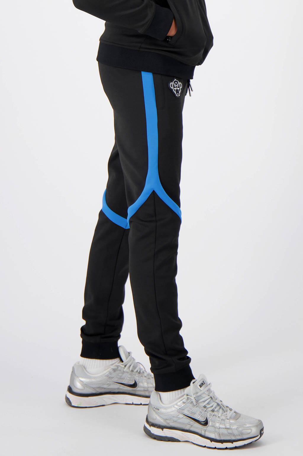 BLACK BANANAS regular fit joggingbroek JR. COMPOUND TRACKPANTS zwart/blauw