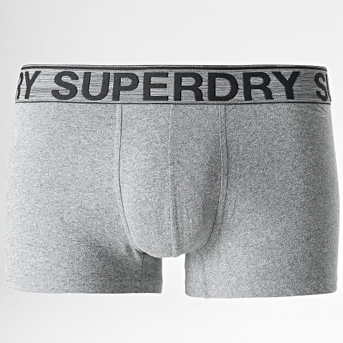 Lot De 3 Boxers Classic Gris Chiné Vert Kaki Noir