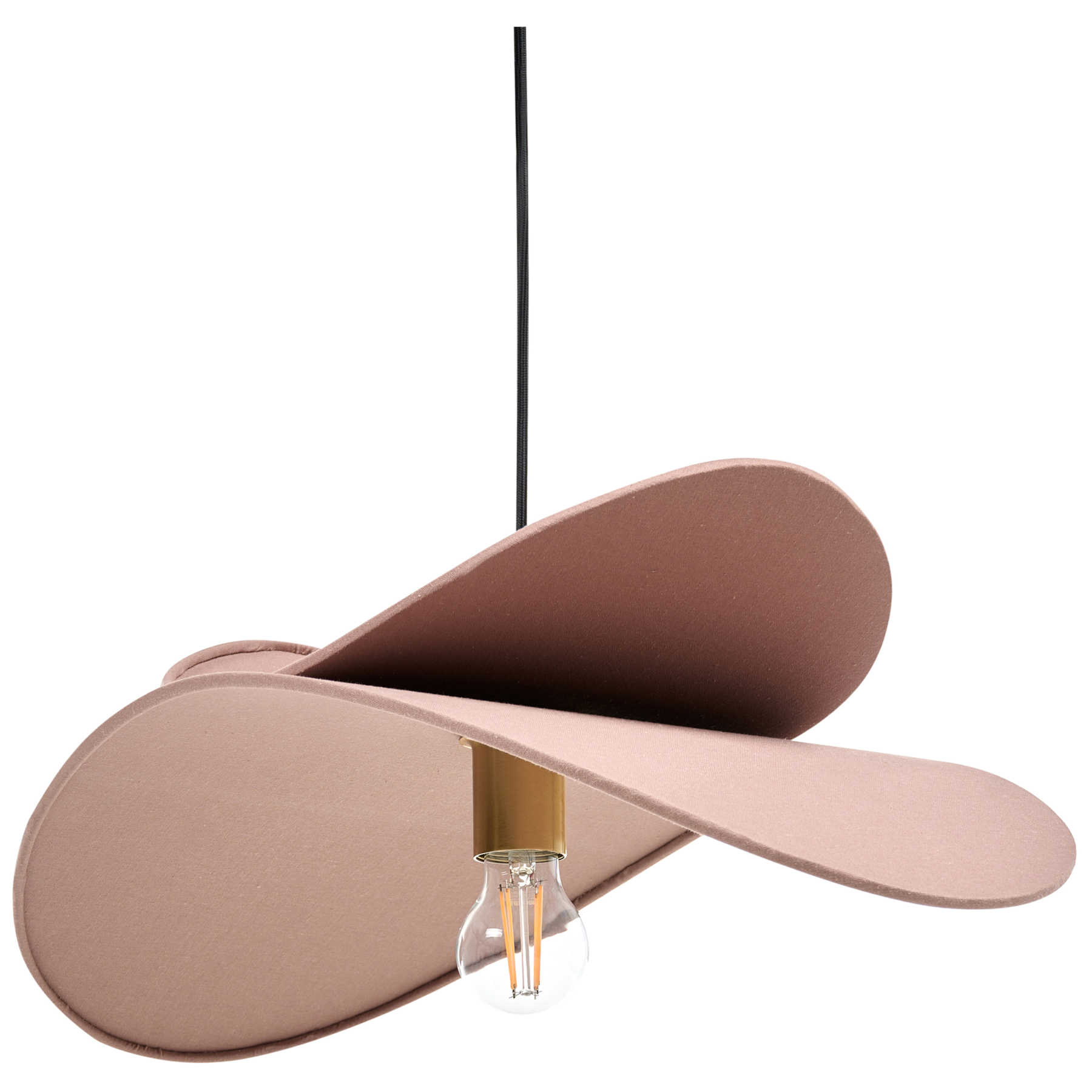 Beliani - MASCOTA - Hanglamp - Bruin - Linnen
