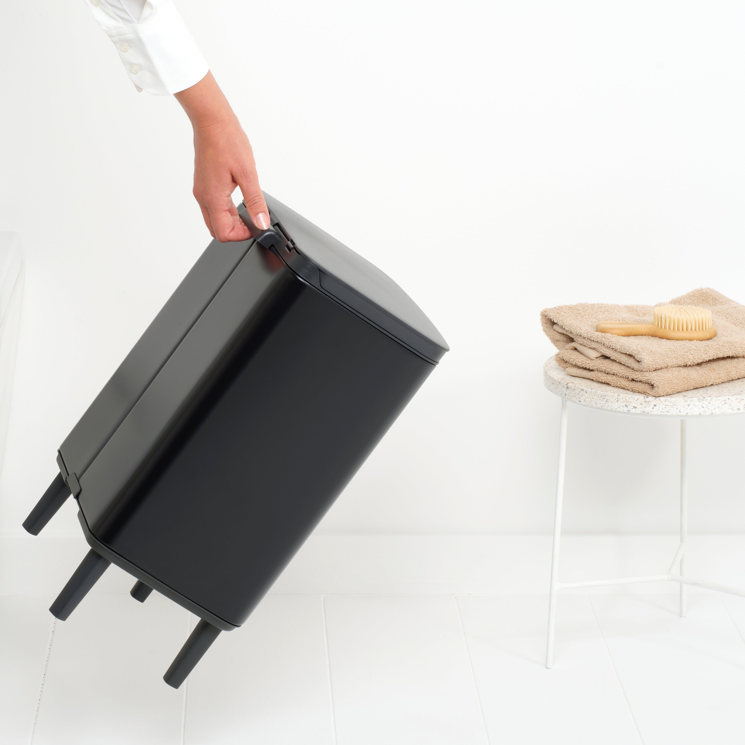 Brabantia Bo Hi Afvalemmer 12 L - Matt Black