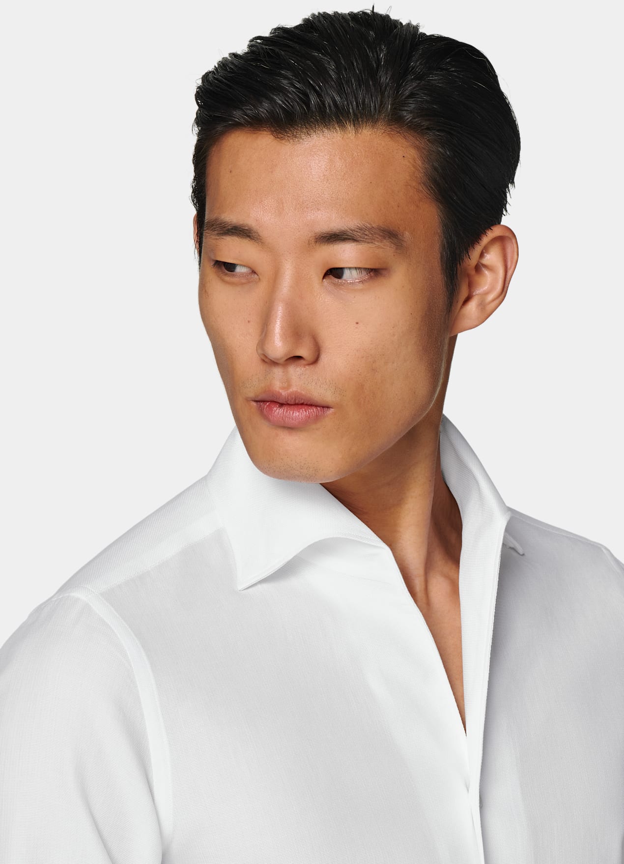 Chemise coupe très ajustée blanche