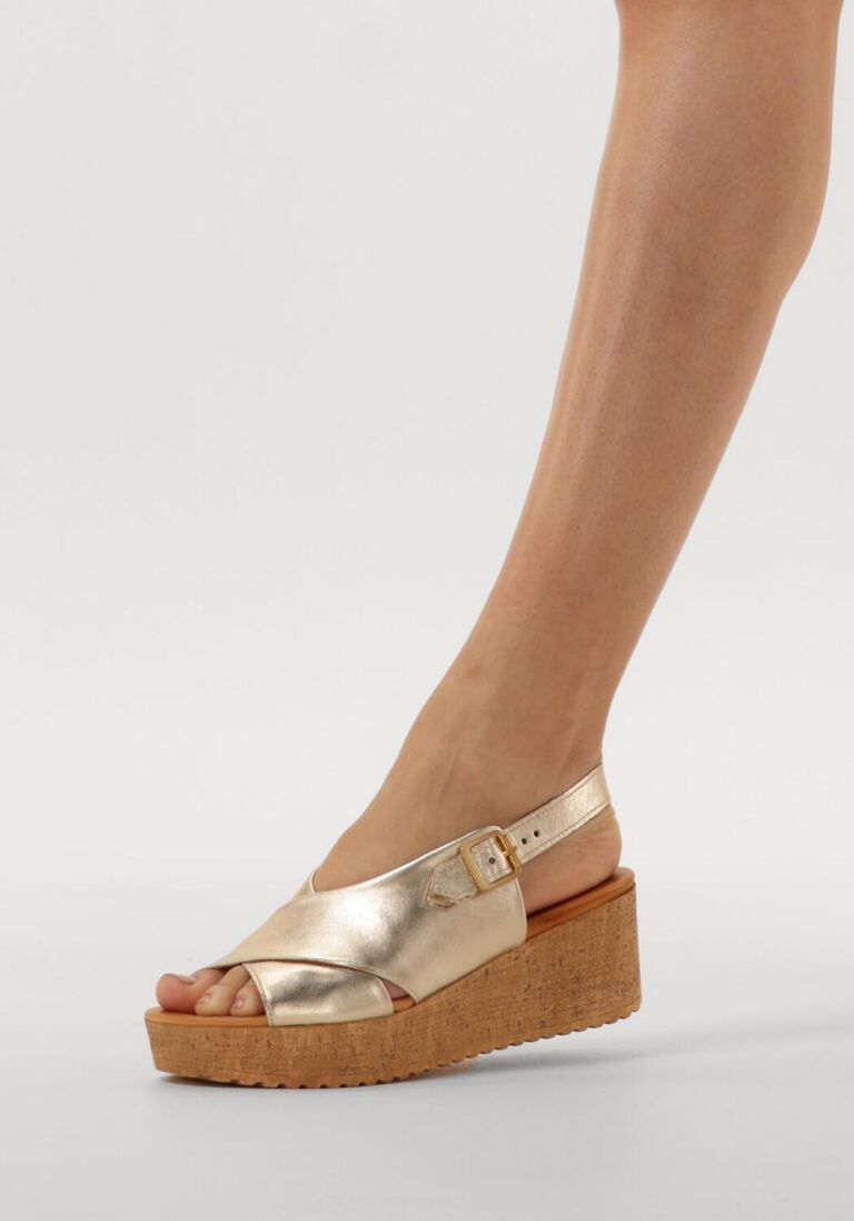 gouden ayana sandalen met hak 722031