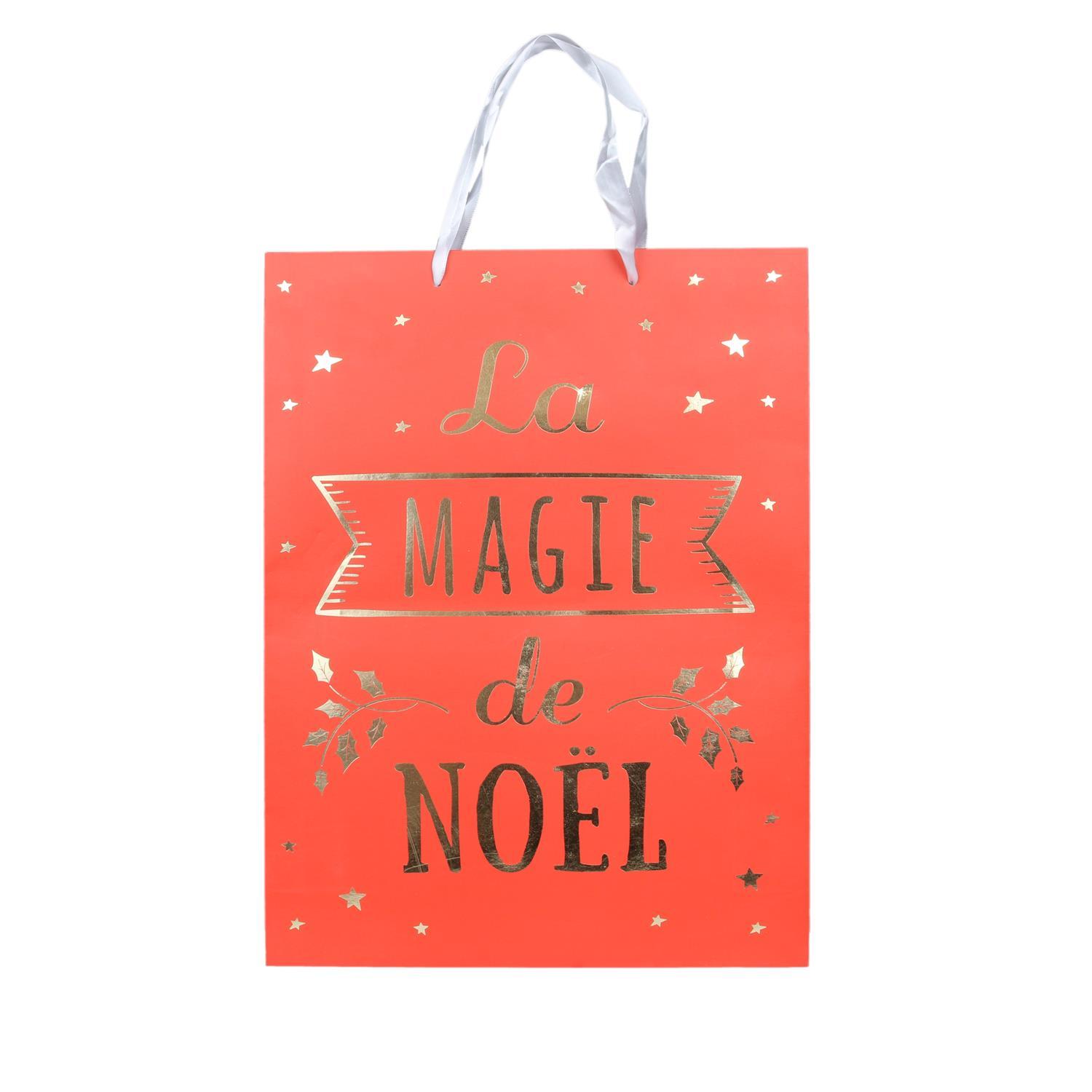SAC CADEAU NOEL 28X8X37CM
