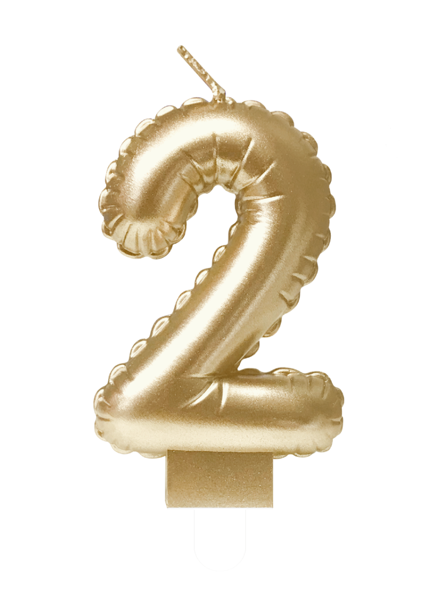 Kaars Folie Ballon Goud 2 10cm