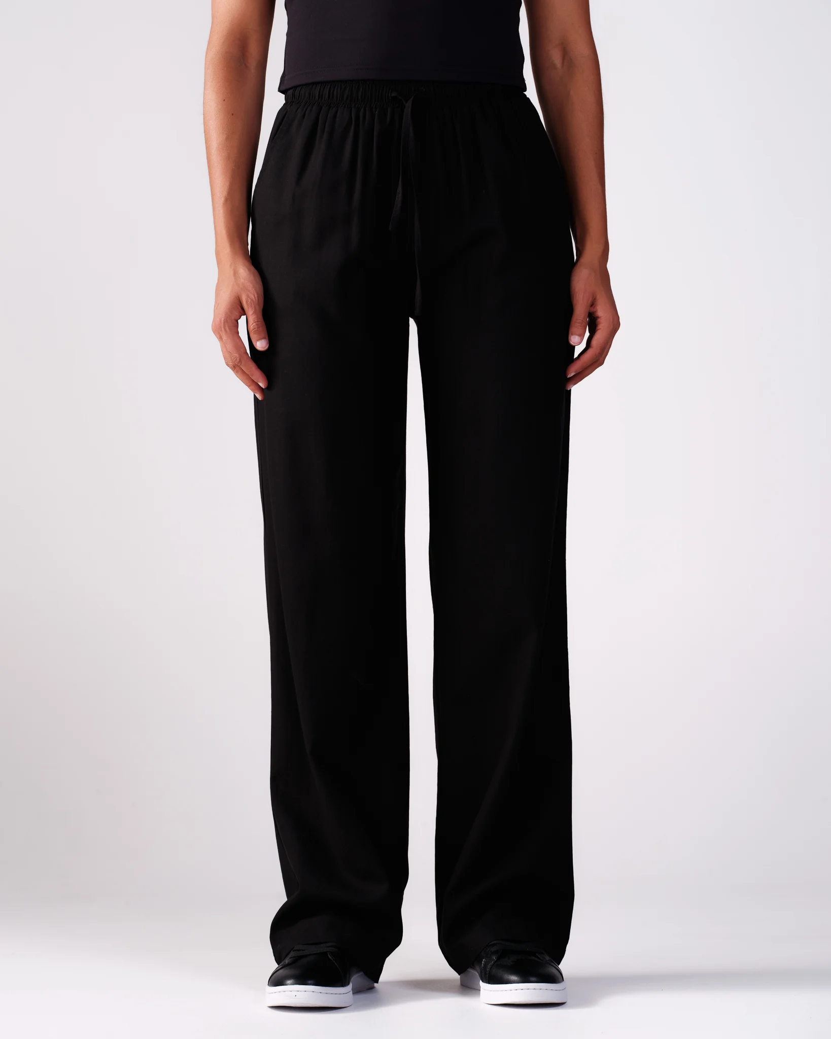 Weightless Lisa Linen Mix Trousers Black