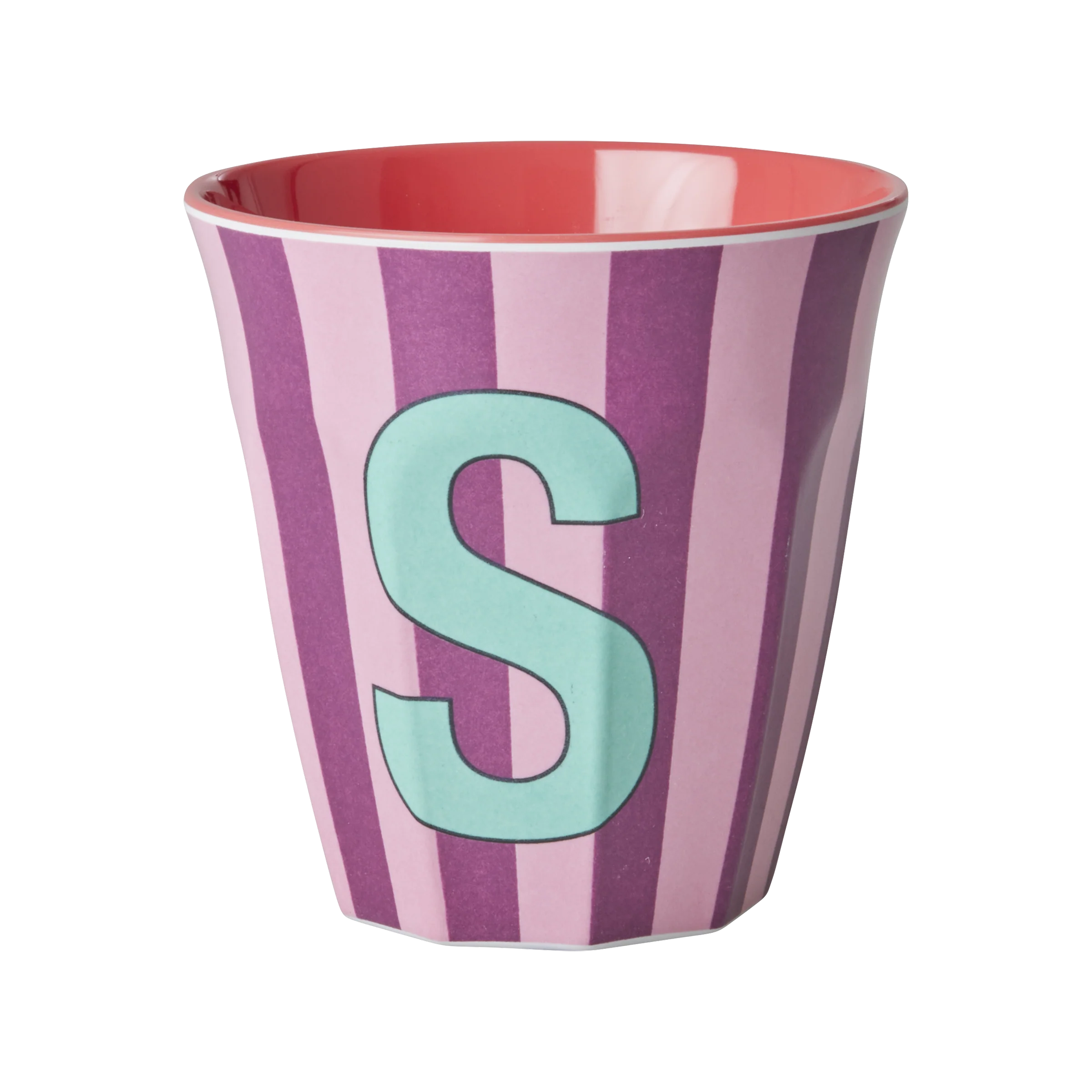 RICE  Melamine Alfabet kop, pink mix - 250 ml.
