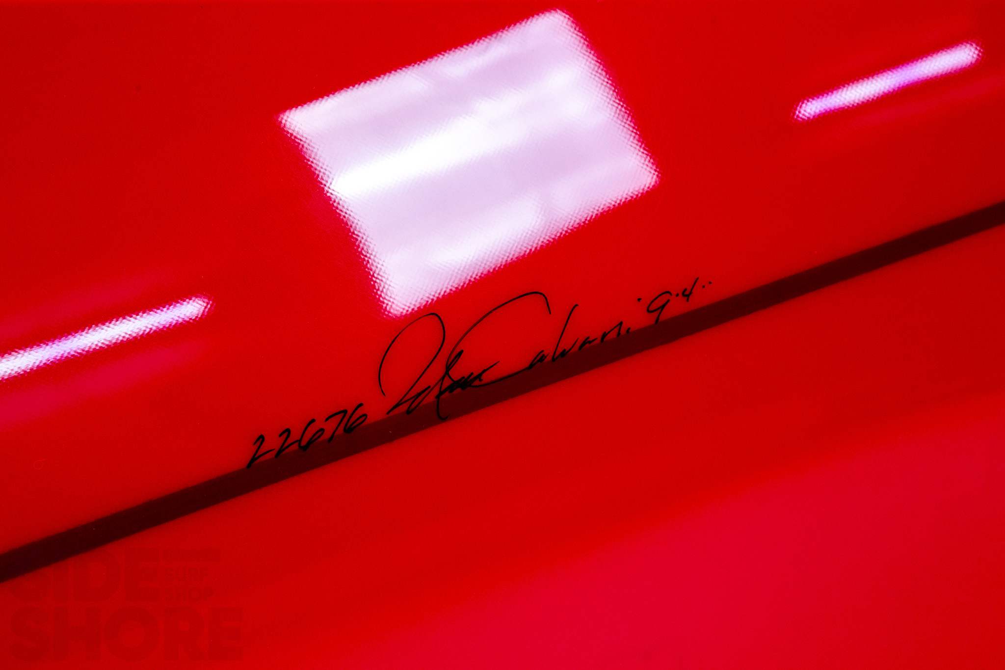 Bing Surfboards Spoiler - Tint Red   Volan   Polish - 9'4 x 22.87