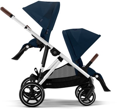 Cybex GAZELLE S Tvillingvogn, Ocean Blue/Silver