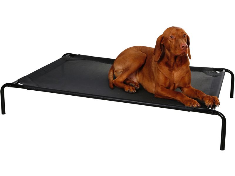 Kerbl Hundeliege Vacation 130 cm x 80 cm x 20 cm Erhöhtes Hundebett mit robustem und wetterbeständigem Metallgestell