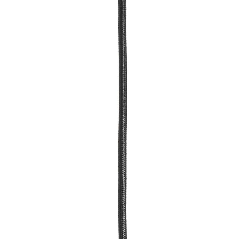 Art deco hanglamp zwart met goud glas 33 cm - pallon