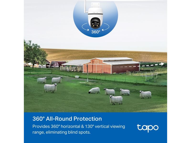 TP-Link Netzwerkkamera Tapo C501GW Aussenkamera mit Schwenk-/Neigefunktion und 4G LTE
