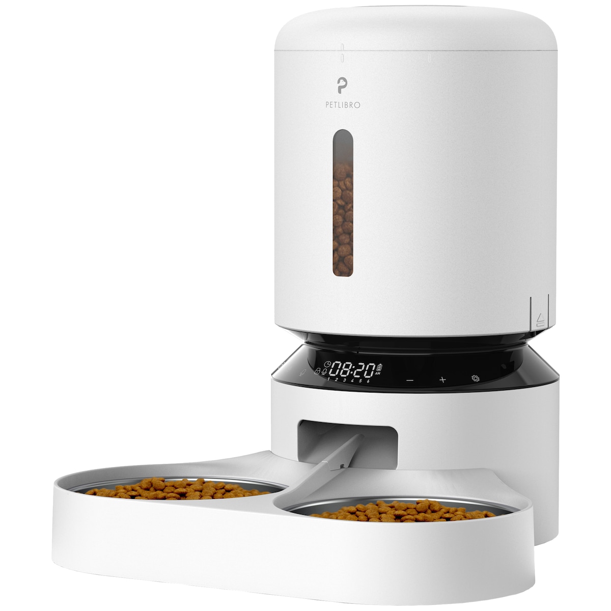 Petlibro Granary WiFi dobbelt matbrett automatisk kattemater 5L (hvit)