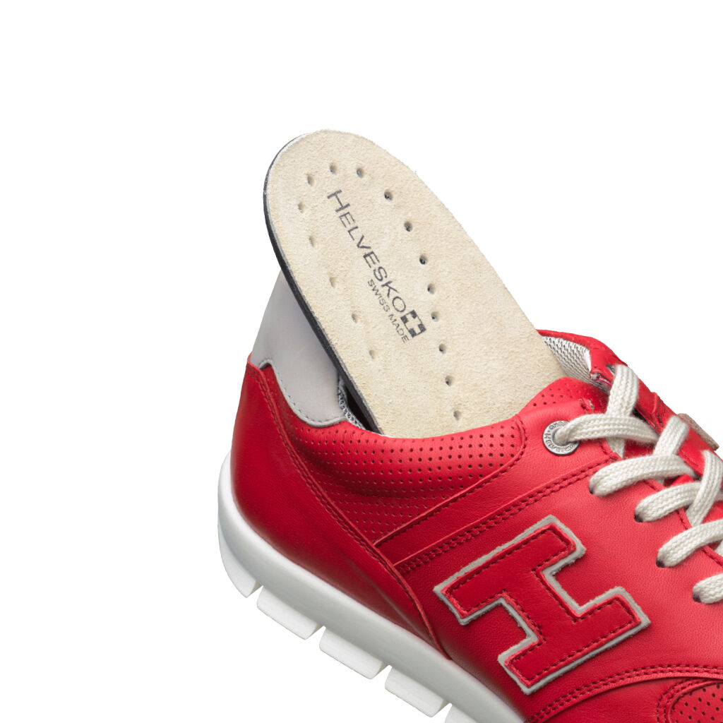 Freizeit- & Sportschuhe - Sneaker LUGANO rot-grau