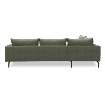 Hallsberg venstrevendt sofa med pufafslutning