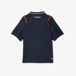 Polo garçon Lacoste Tennis x Daniil Medvedev ultra-dry Polos - Bleu - Lacoste - Garçon