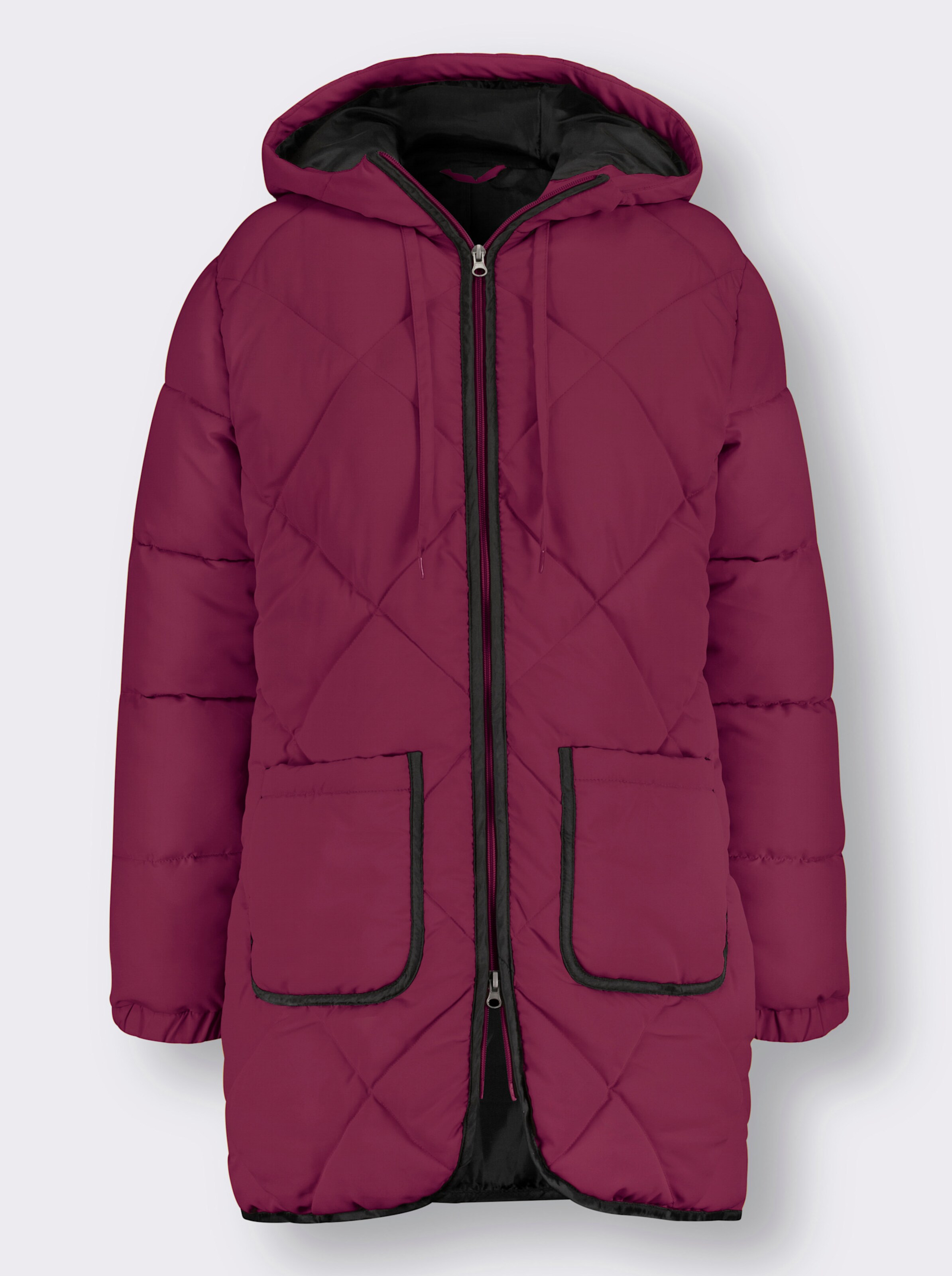 Longjacke mit elastischen Bündchen