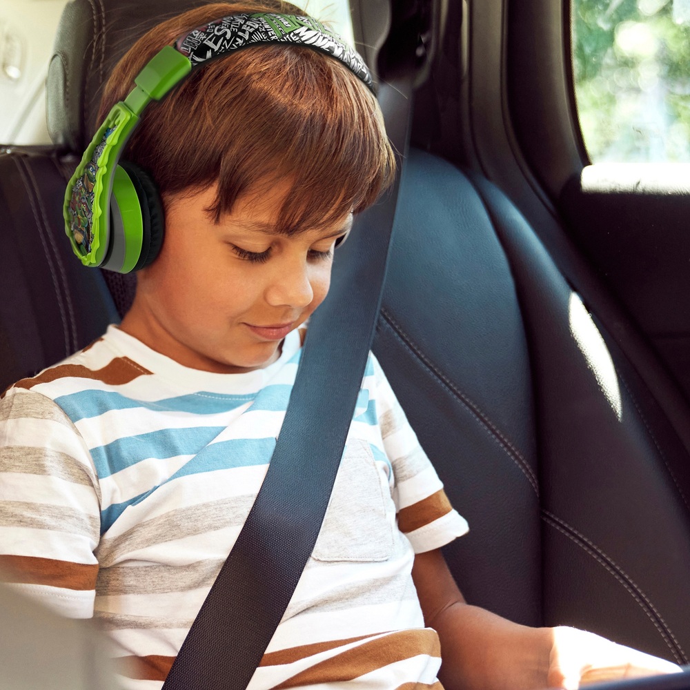 Kabellose Bluetooth-Kopfhörer für Kinder mit Teenage Mutant Ninja Turtles