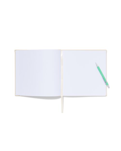 livre d'or 24x24.5 lin écru