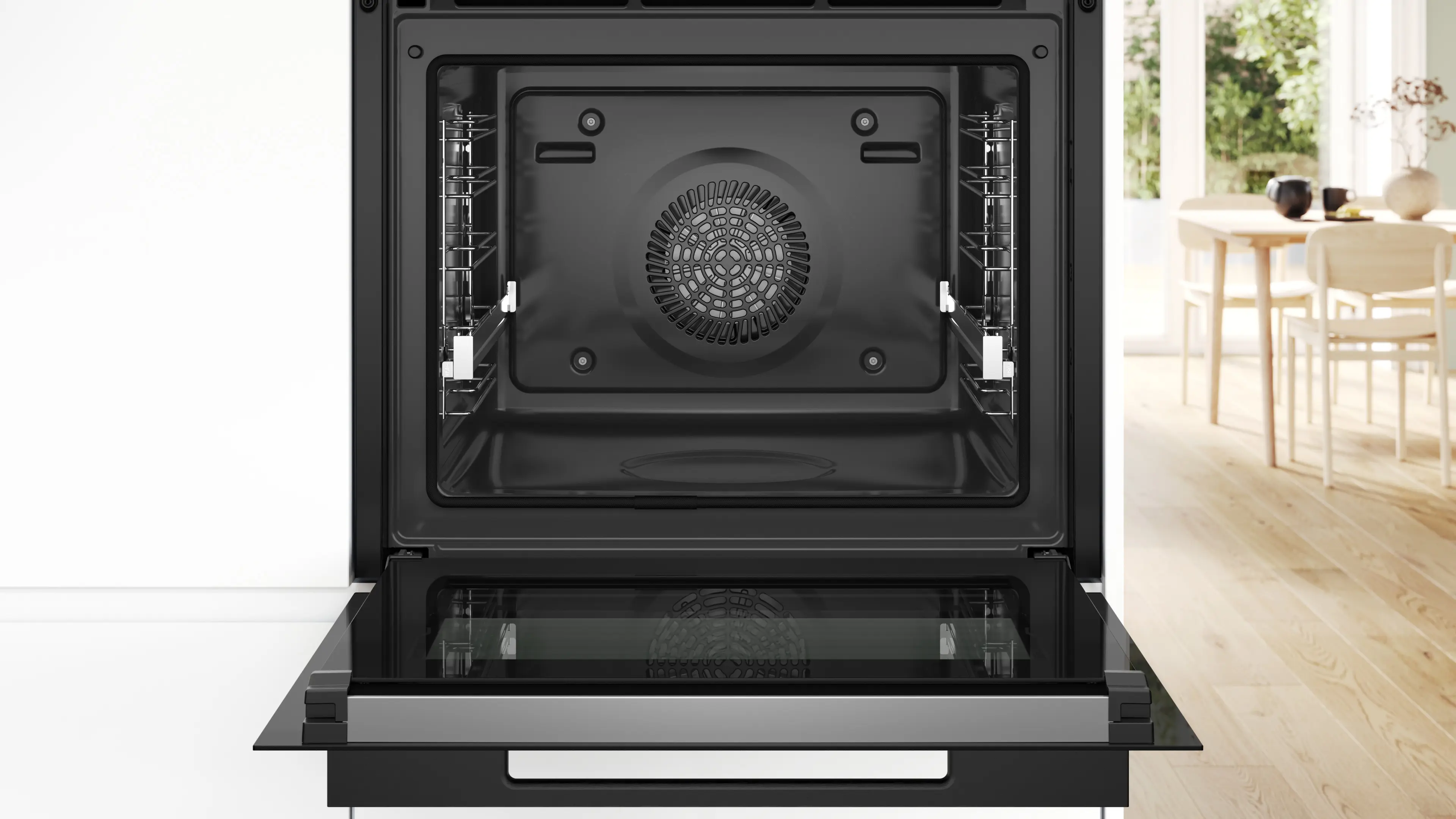 Serie 8 Bakoven 60 x 60 cm Mat zwart