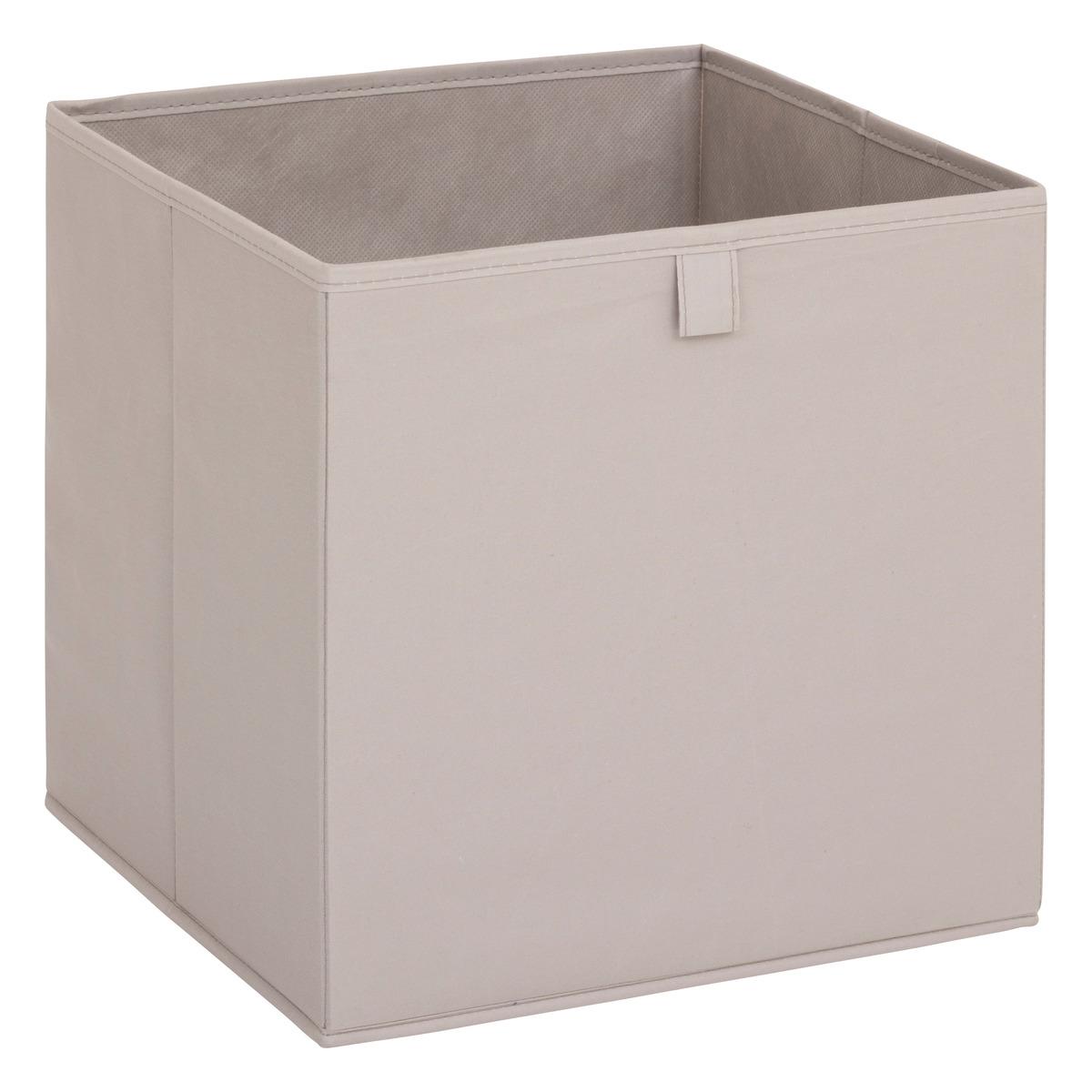 BOITE DE RANGEMENT IMPRIME BOHEMA BEIGE 31X31CM