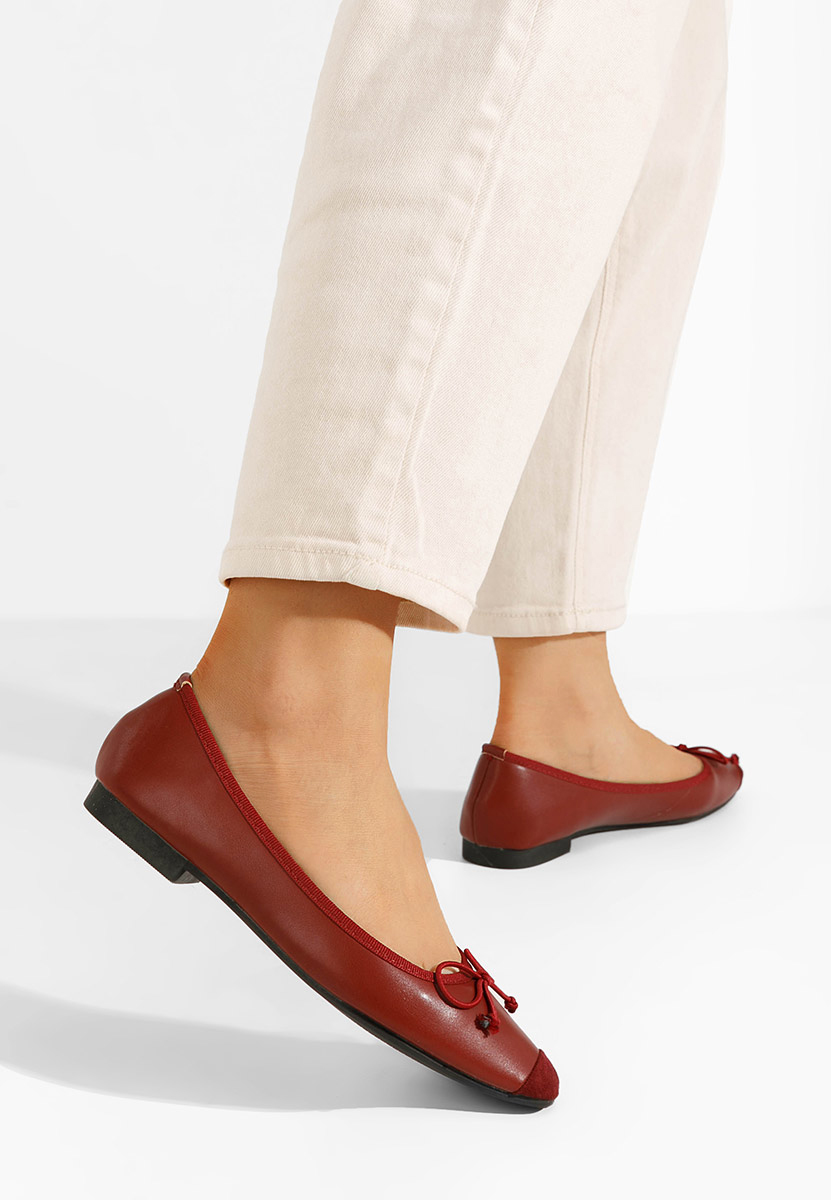 Ballerines femme bordeaux Sarina