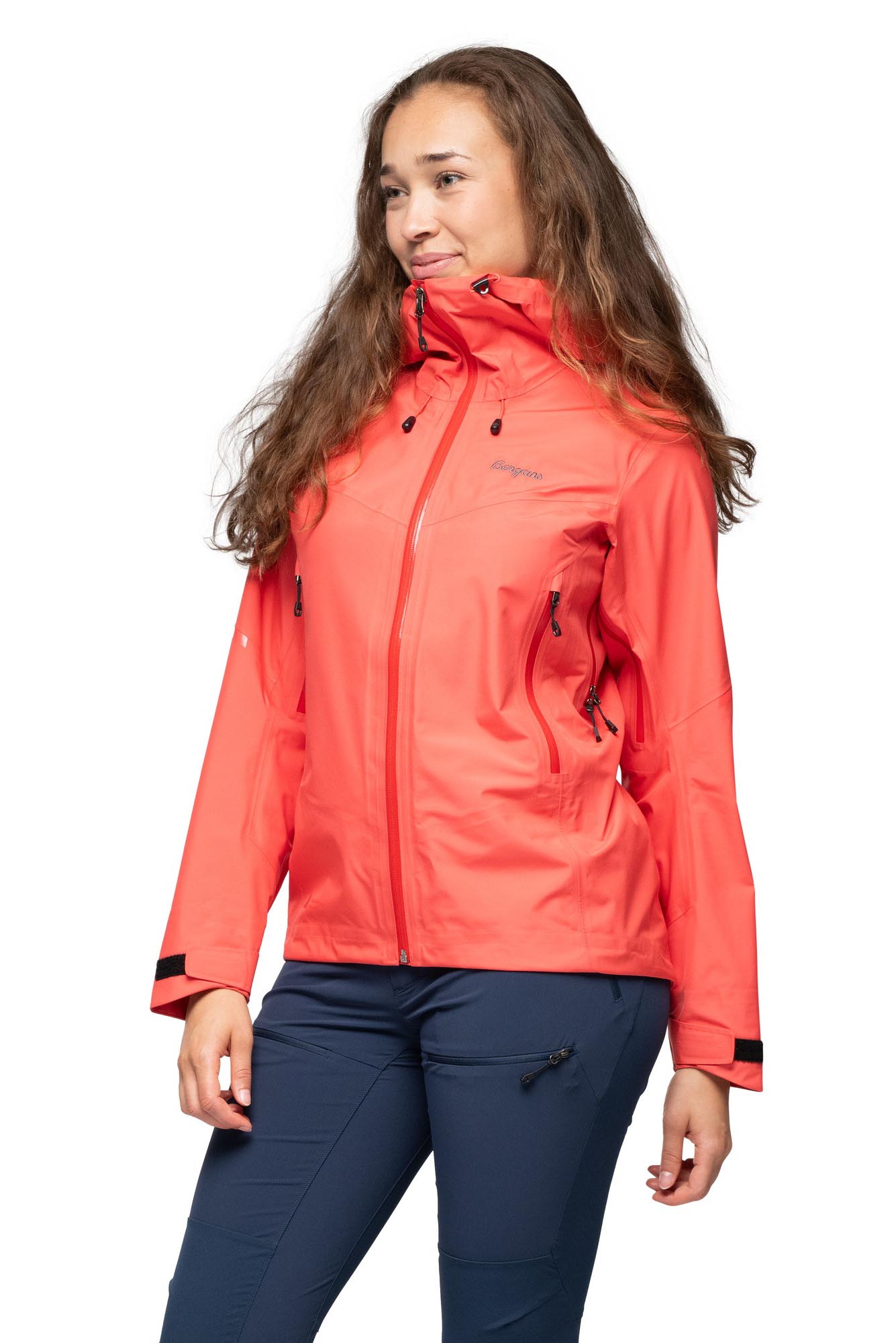 Rabot Light 3L Shell Jacket Dame Peachy Red