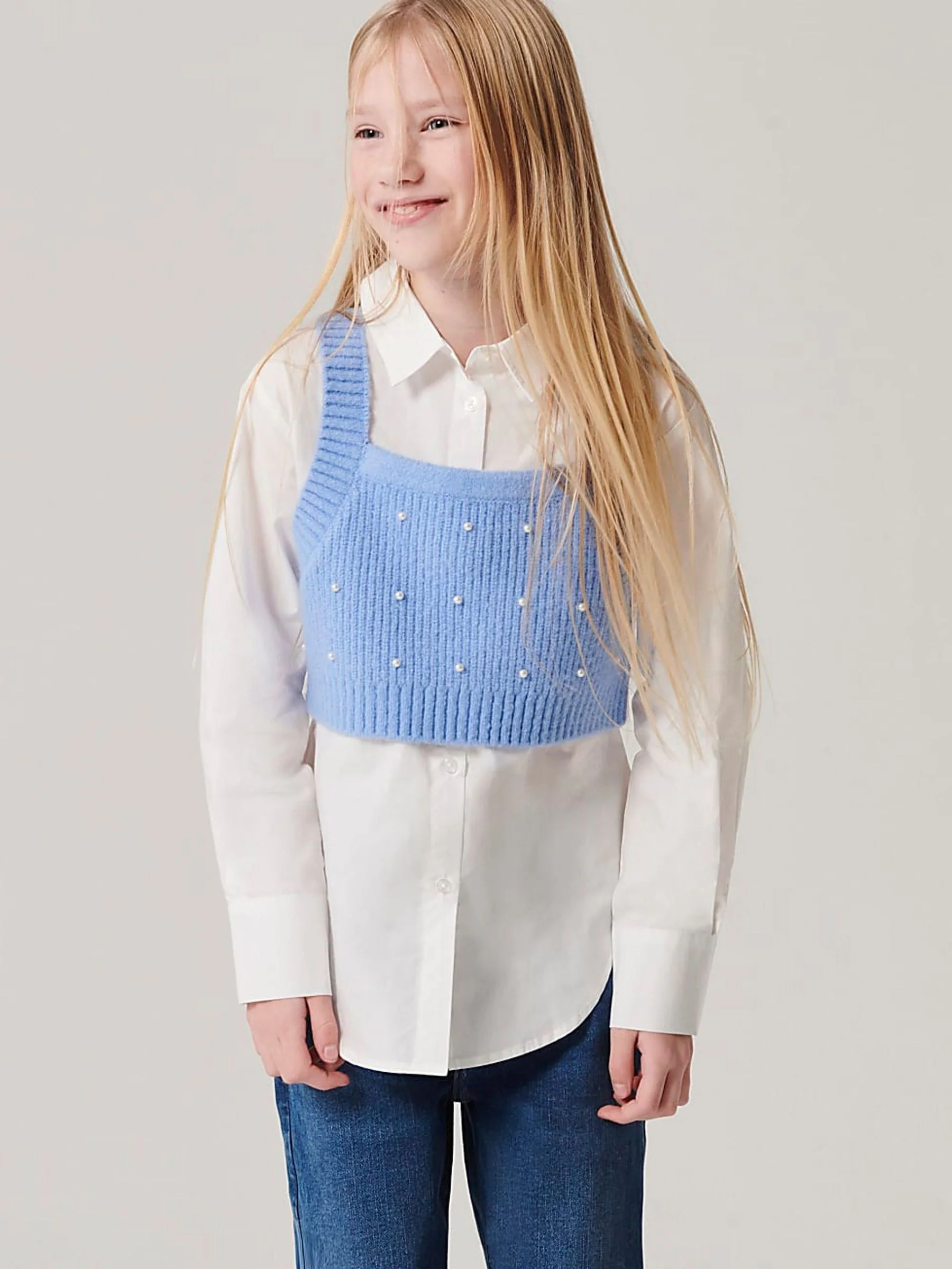 River Island - Hybride meisjetruiset versierd met parels