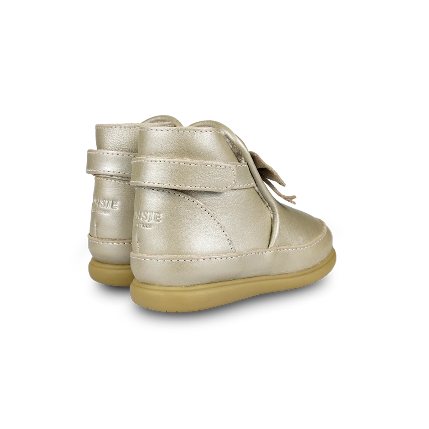 Cemilla Shoes | Champagne Metallic Leather