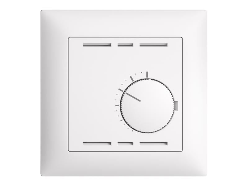 Feller EDIZIOdue Raumthermostat UP 230 V Thermostat (ohne Schalter) für konventionelle Stellantriebe