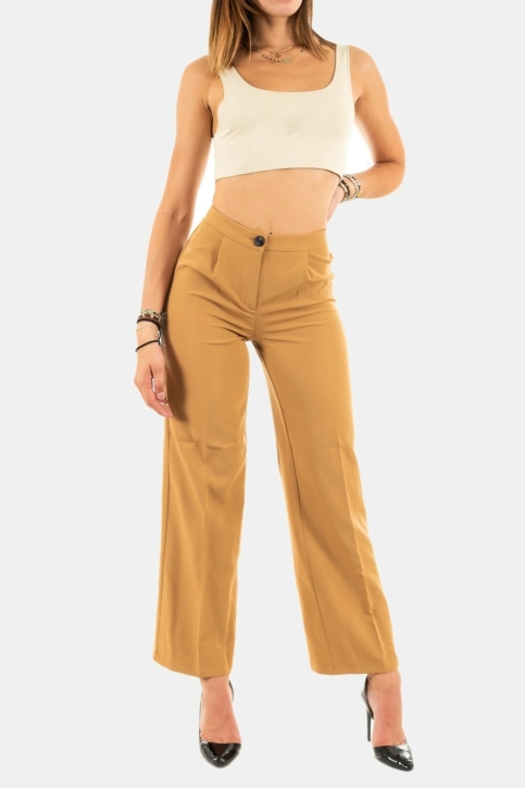 pantalons only wendy tobacco brown