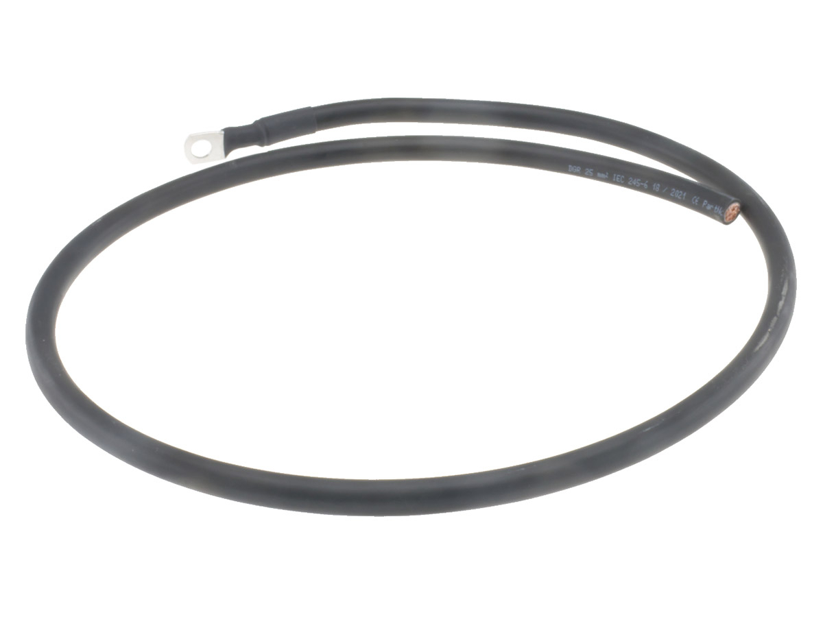 BBA 25 mm 100 cm accukabel - black