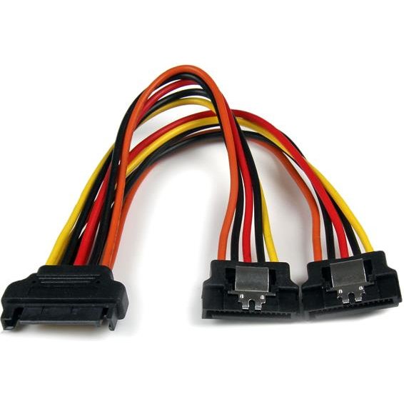 StarTech.com Câble répartiteur en Y d'alimentation SATA vers 2 SATA avec verrouillage