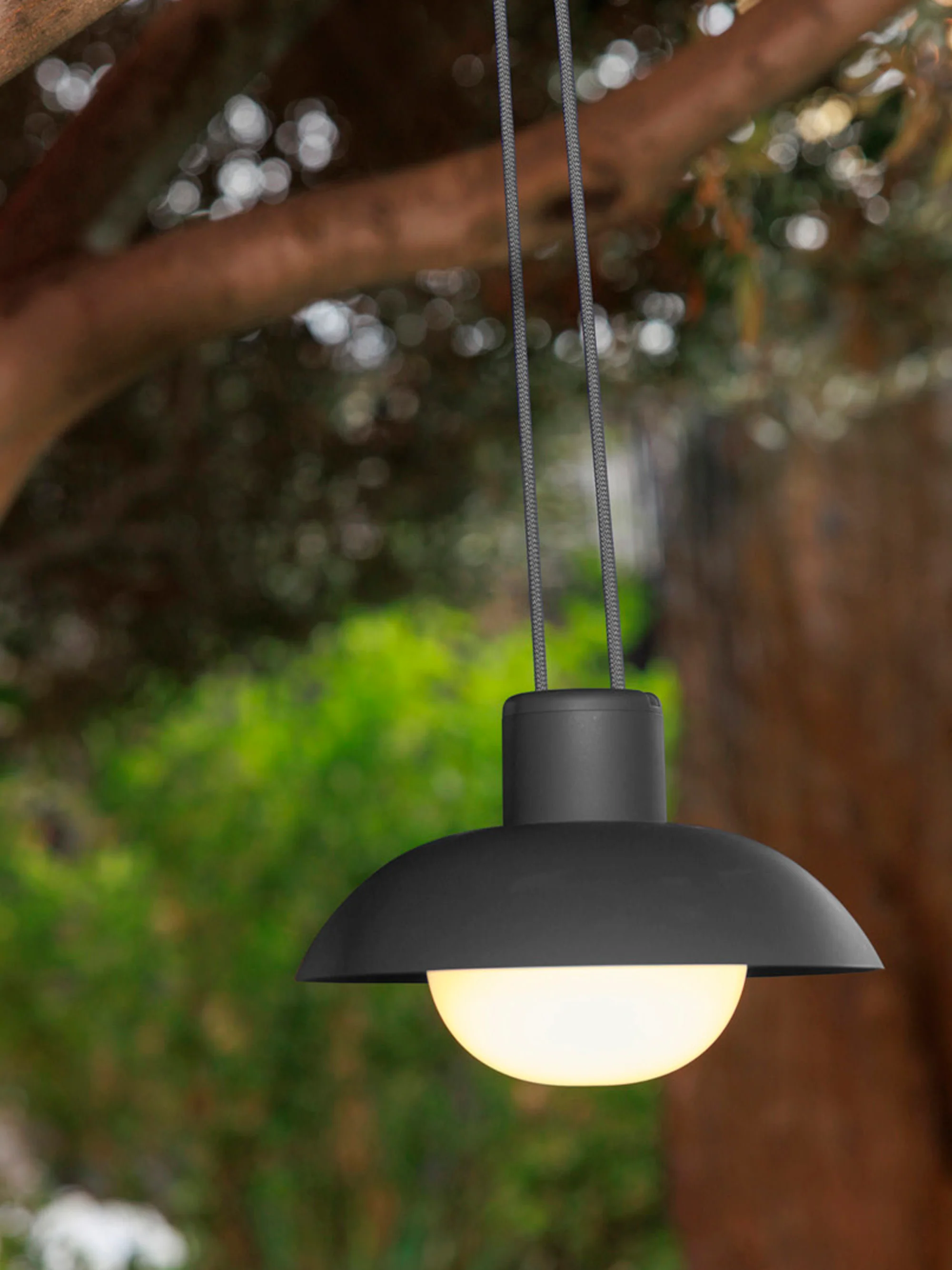 Outdoor LED hanglamp Syros, dimbaar