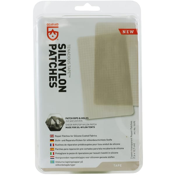 Accessoire tente bivouac GEAR AID TENACIOUS TAPE PATCHS NYLONS 7,6CM X 12,7CM