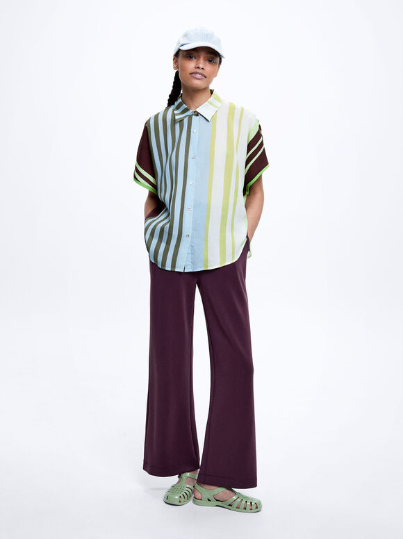 Camisa de liocel estampada - Multicolorida