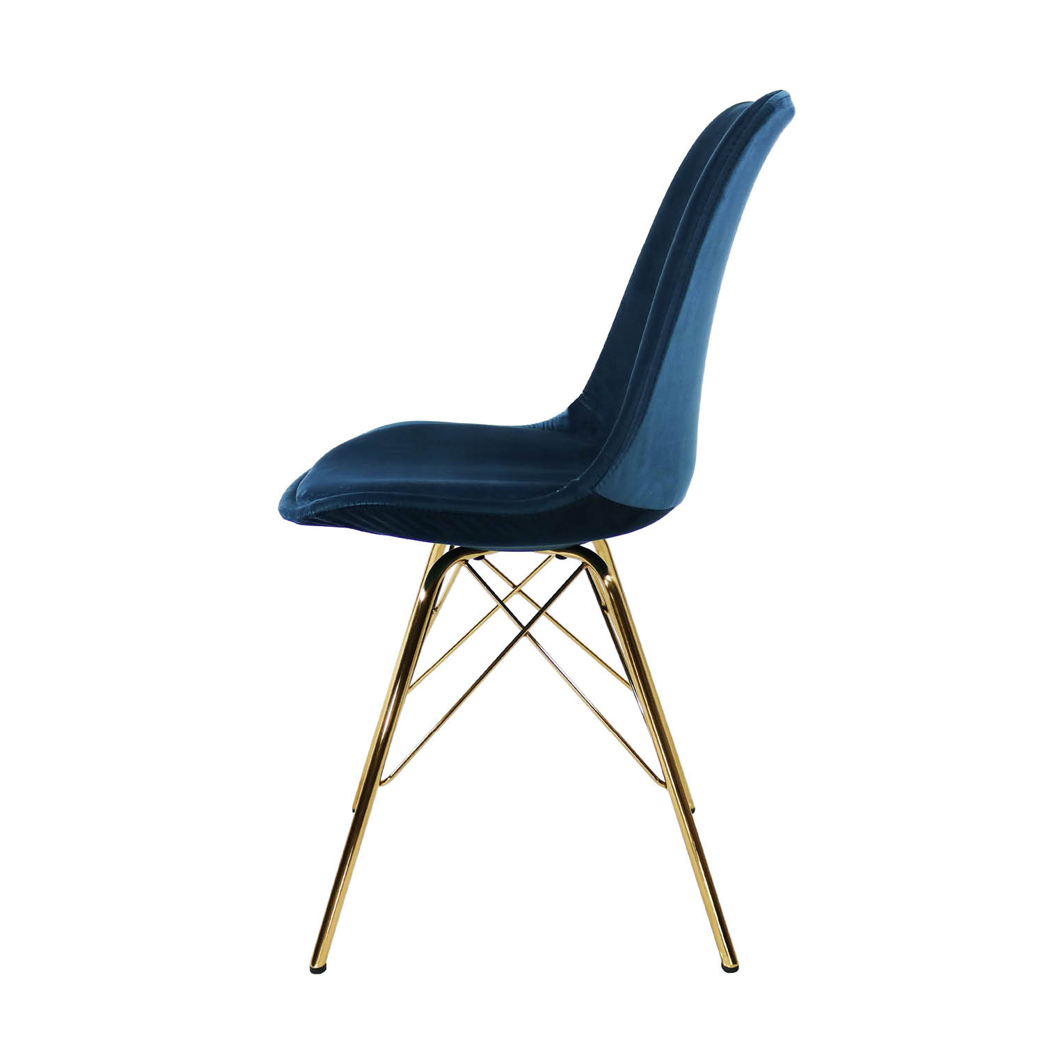 Kick Kuipstoel - Velvet d.blauw GL