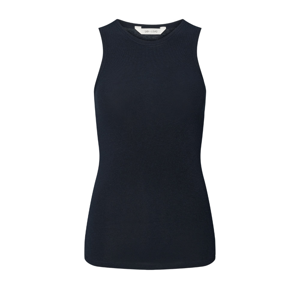 Gai+Lisva  Alberte Wool top - Midnight Blue