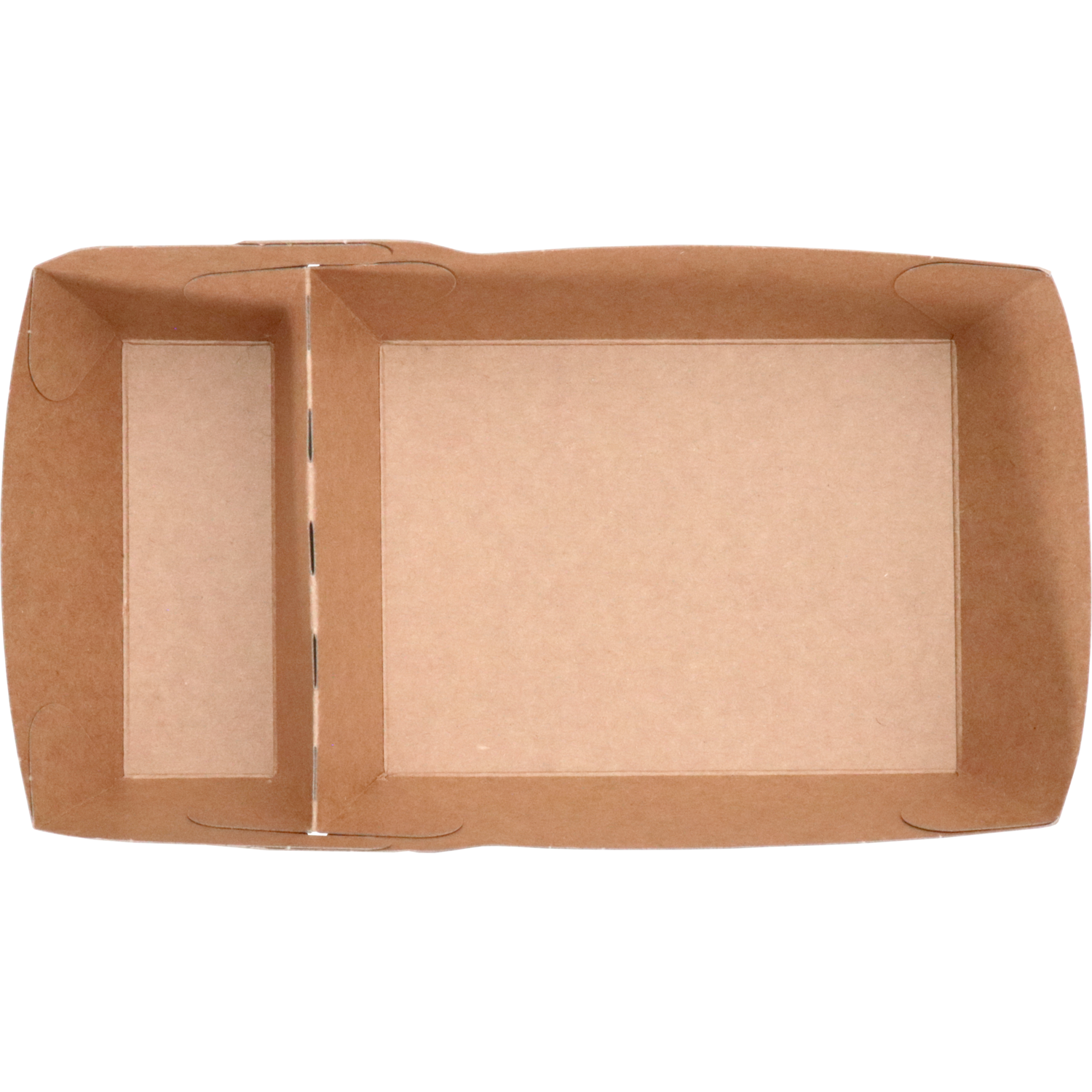 Bak, Karton, A14+1/A20, snackbak, 145x85x35mm, bruin